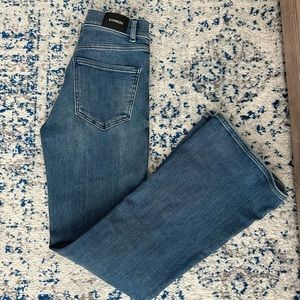 Express high rise flare jeans